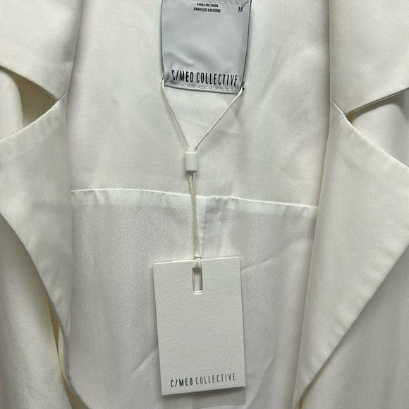 NWT C/MEO Collective Ivory Trench Coat - Picture 15 of 16